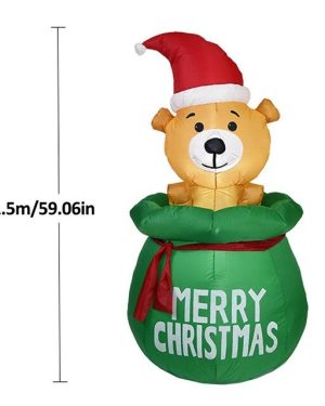 Poklon medvedić - 1,5m - Novogodisnja dekoracija